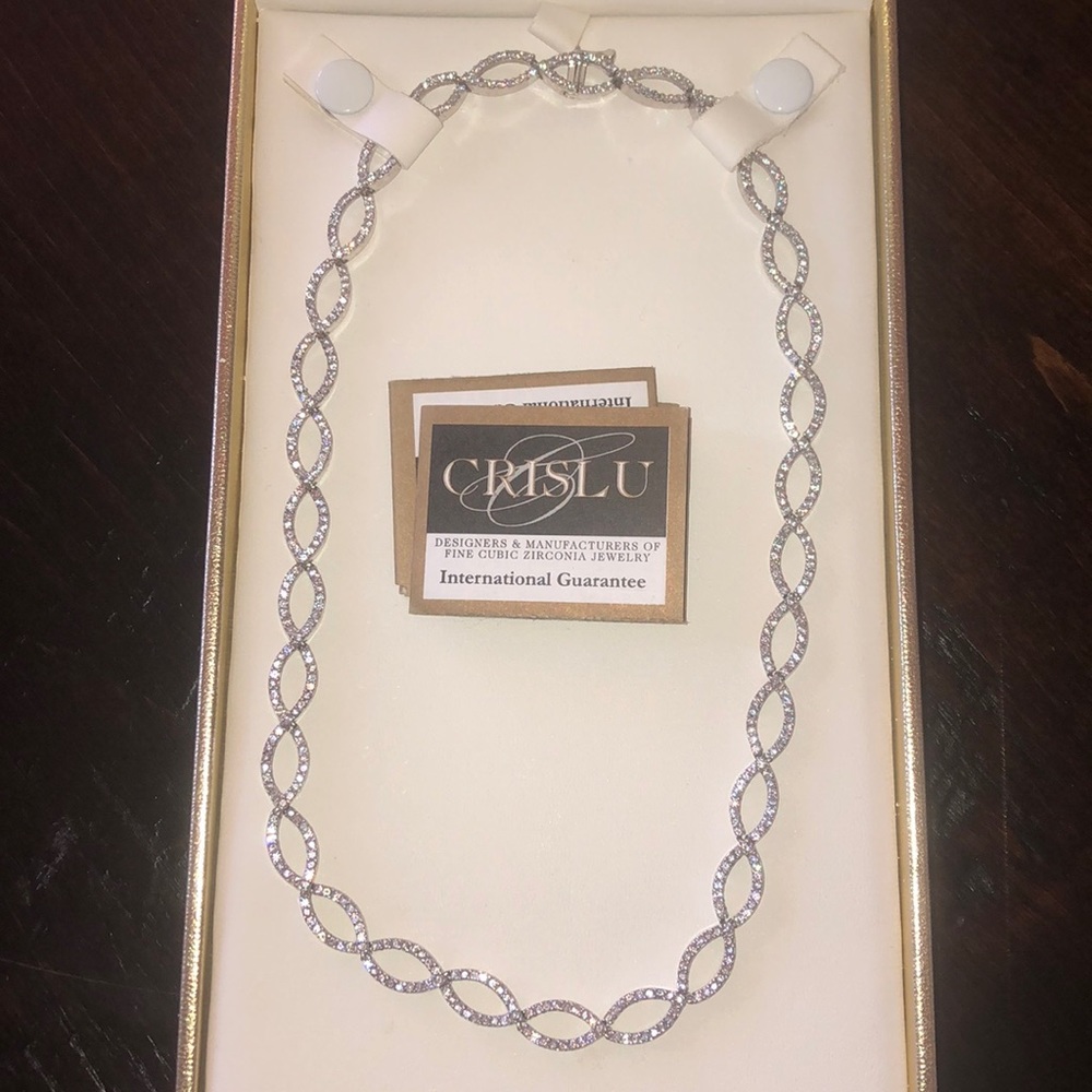 Crislu CZ Rope Necklace